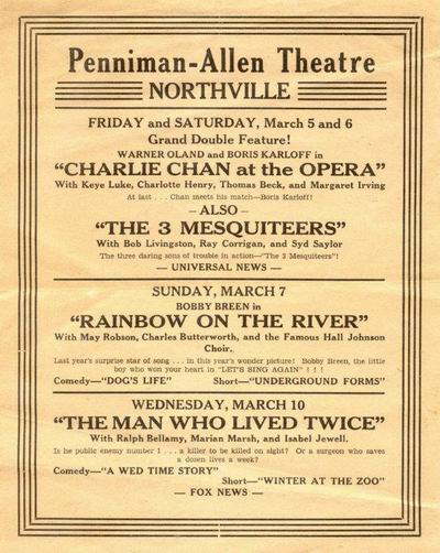 P & A Theatre - Old Ad 1936 From Paul (newer photo)